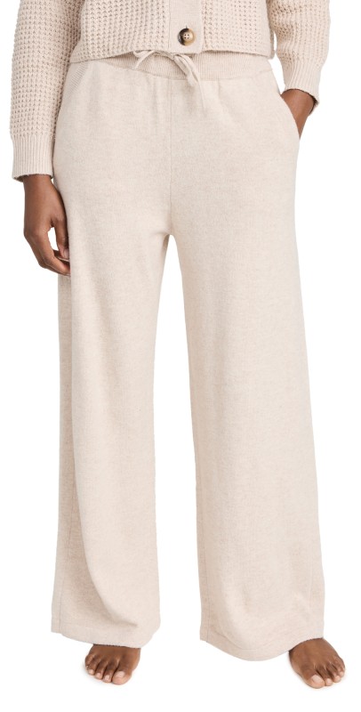 Eberjey Recycled Sweater Pants Oat