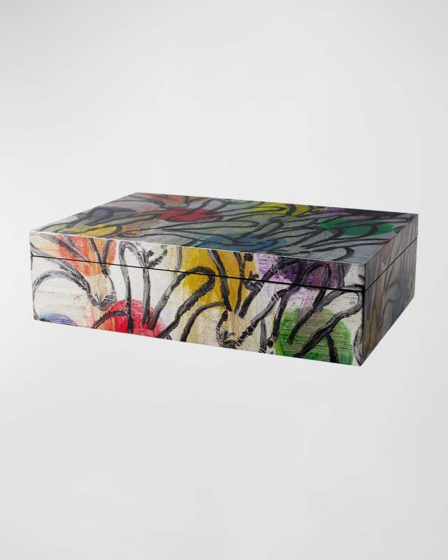 Bunnies and Orbs Lacquer Box