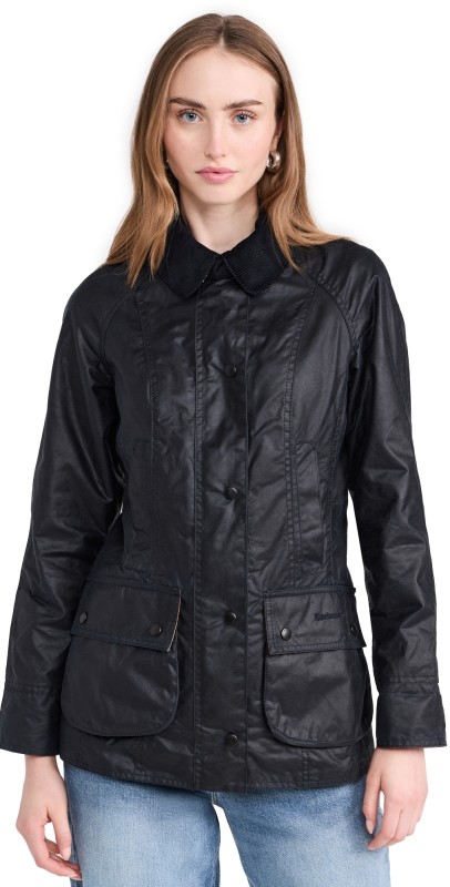 Barbour Beadnell Wax Jacket Navy