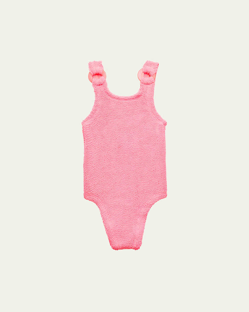 Girl's Domino One-Piece Swimsuit