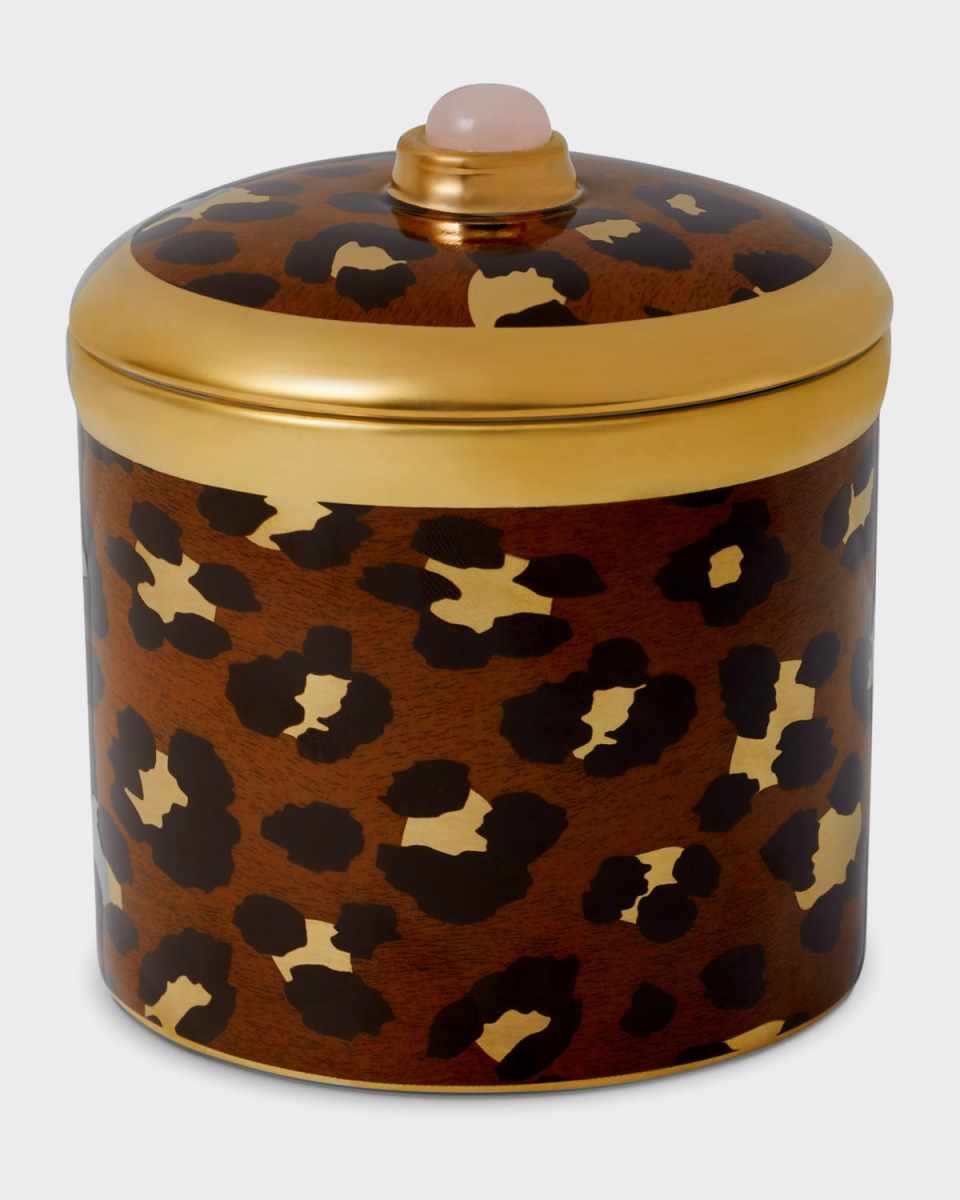 Safari Candle with Rose Quartz, 10 oz.