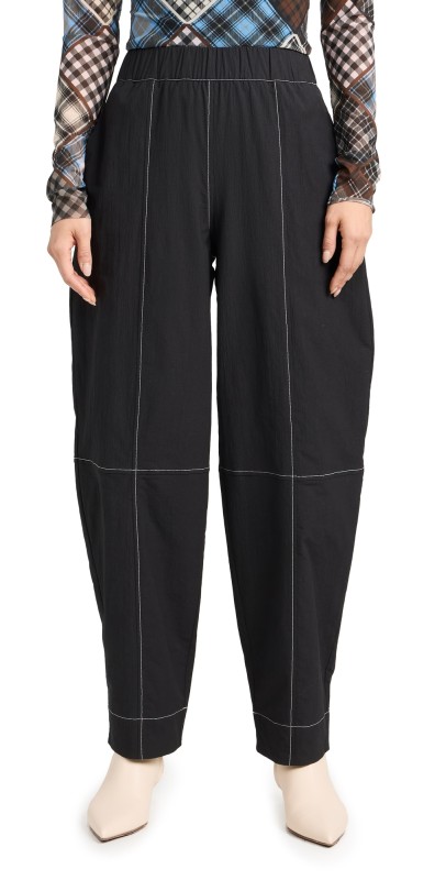 GANNI Elasticated Curve Pants Black