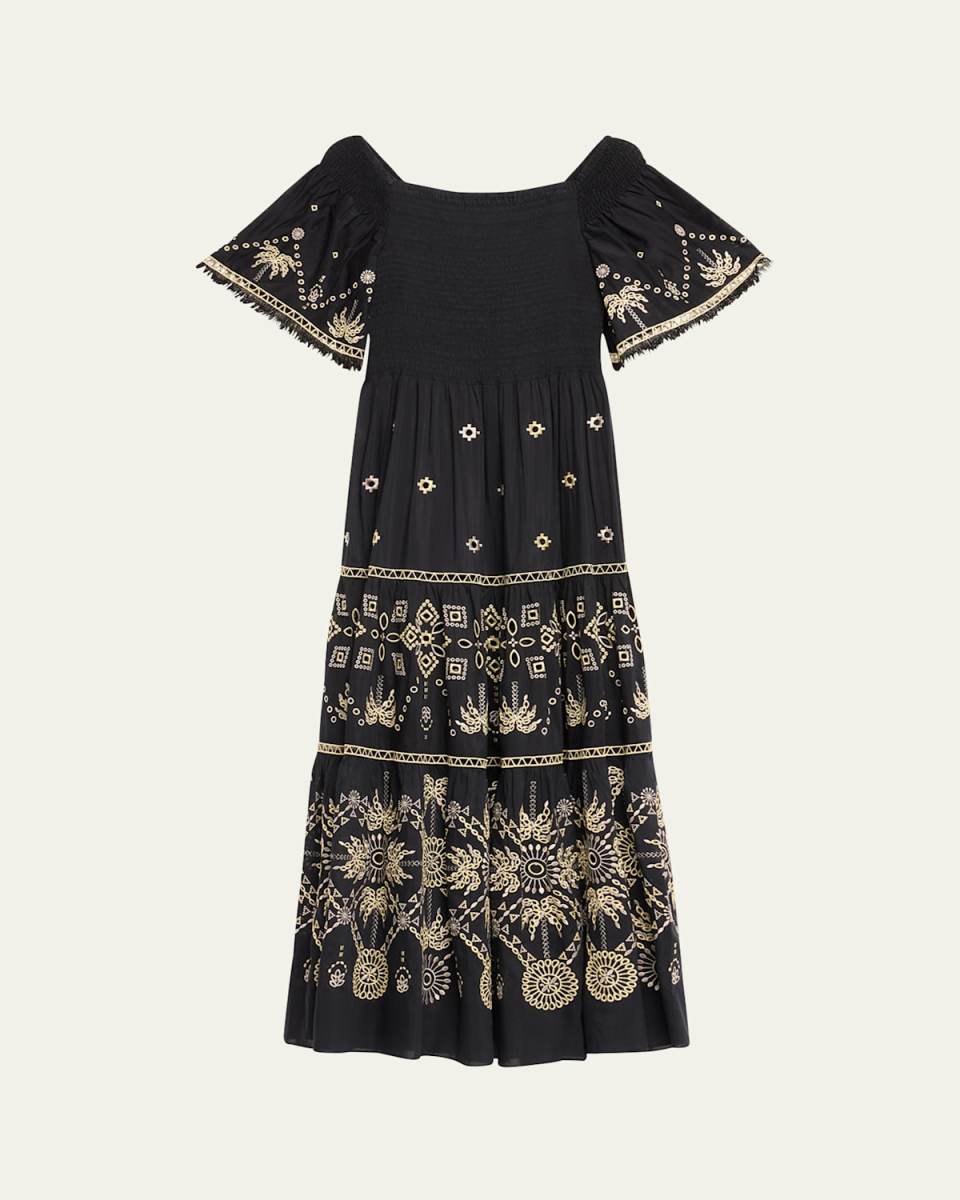 Quinn Smocked Off-Shoulder Maxi Dress