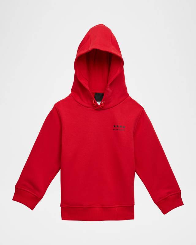 Boy's Logo-Print 4G Emblem Hoodie, Size 4-6