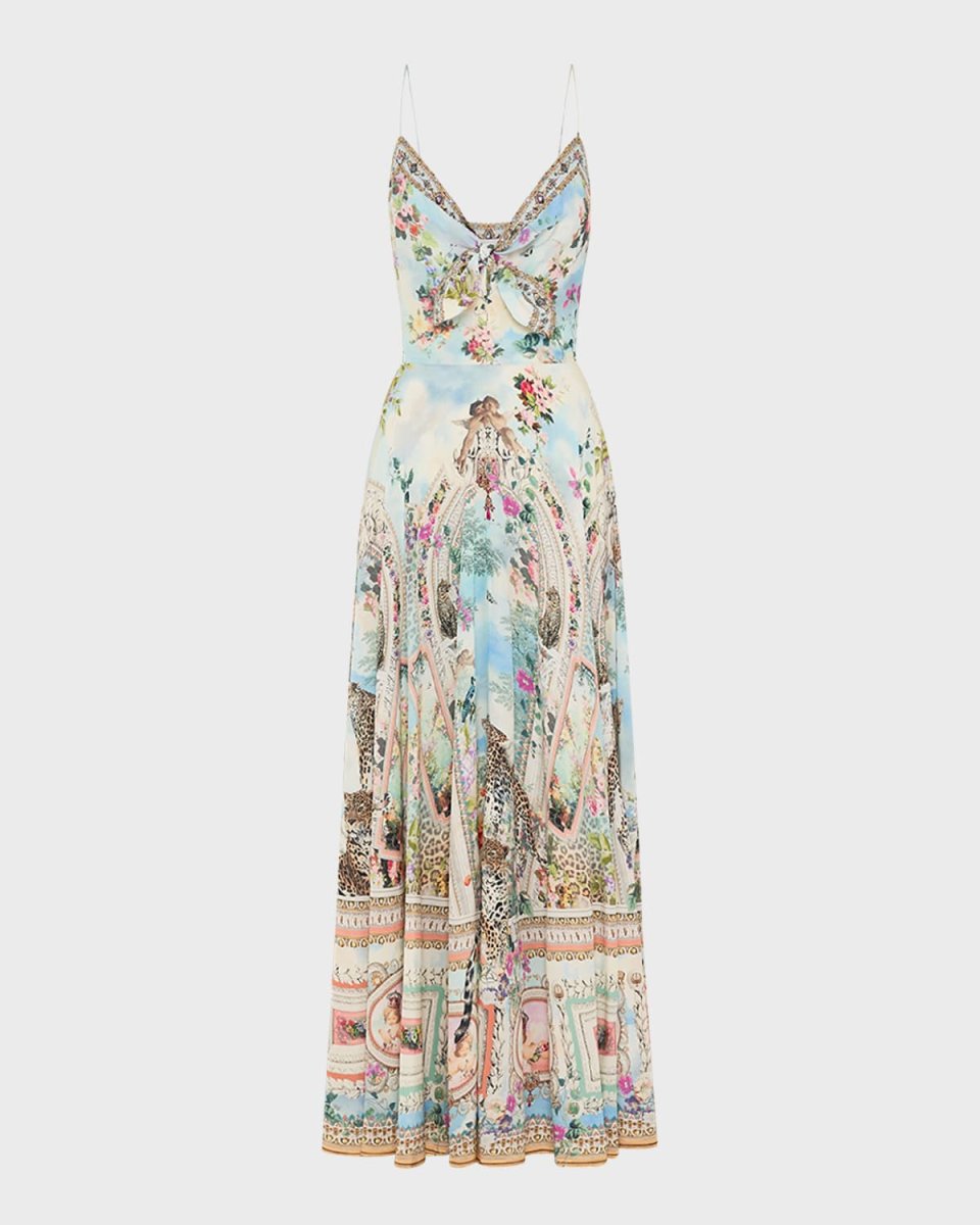 We Always Have Alexandria Tie-Front Maxi Dress