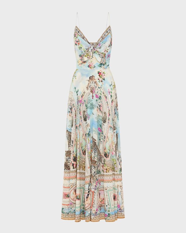 We Always Have Alexandria Tie-Front Maxi Dress
