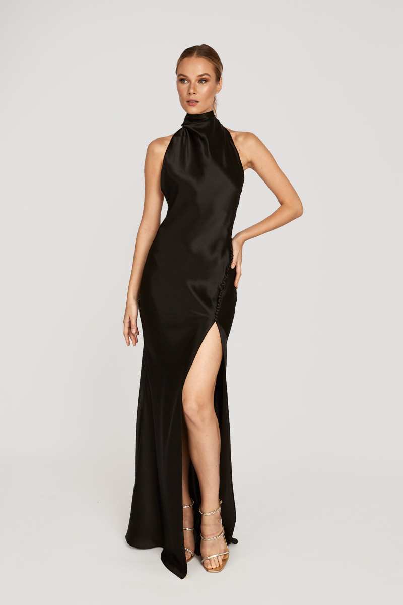 Penelope Backless Satin Gown