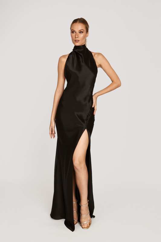 Penelope Backless Satin Gown
