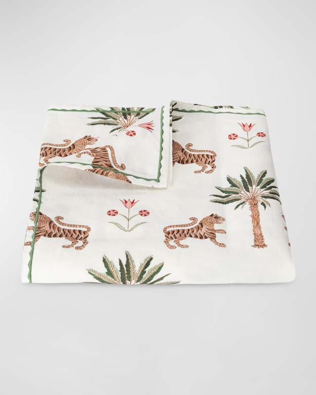 Tiger Palm Tablecloth, 90" Round