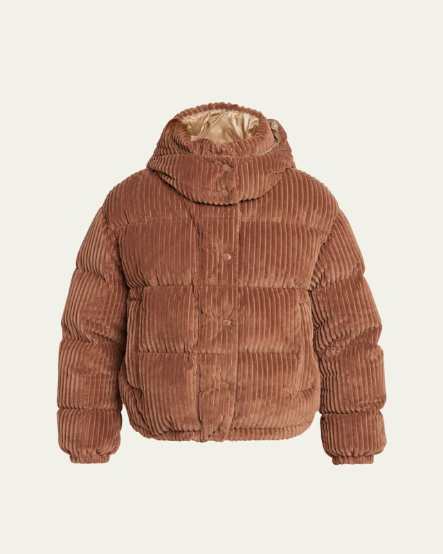 Daos Velvet Corduroy Puffer Jacket