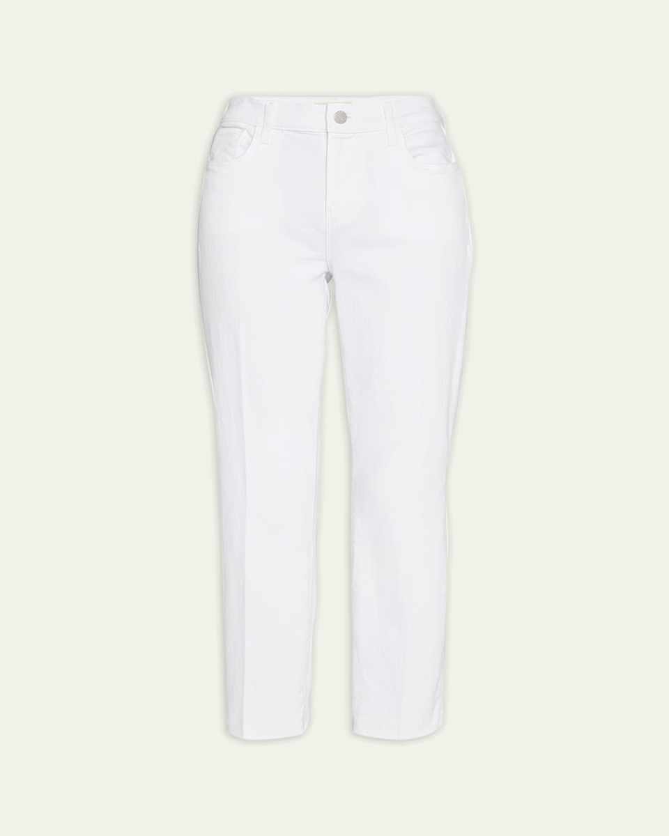 Sada Slim Straight-Leg Cropped Jeans