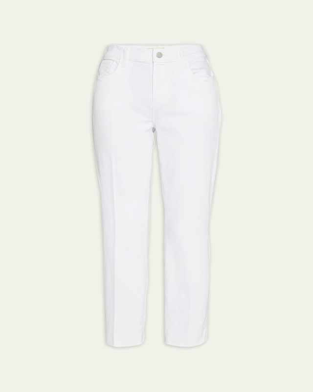Sada Slim Straight-Leg Cropped Jeans