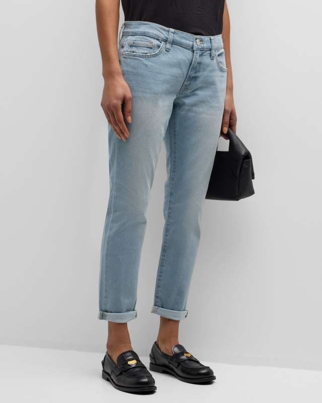 Le Garcon Cropped Boyfriend Jeans