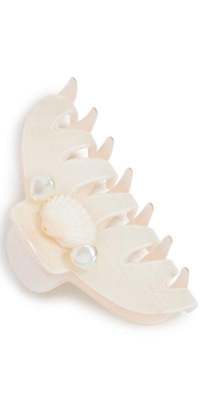 LELET NY Ava Seashell Mega Claw Clip Pearl