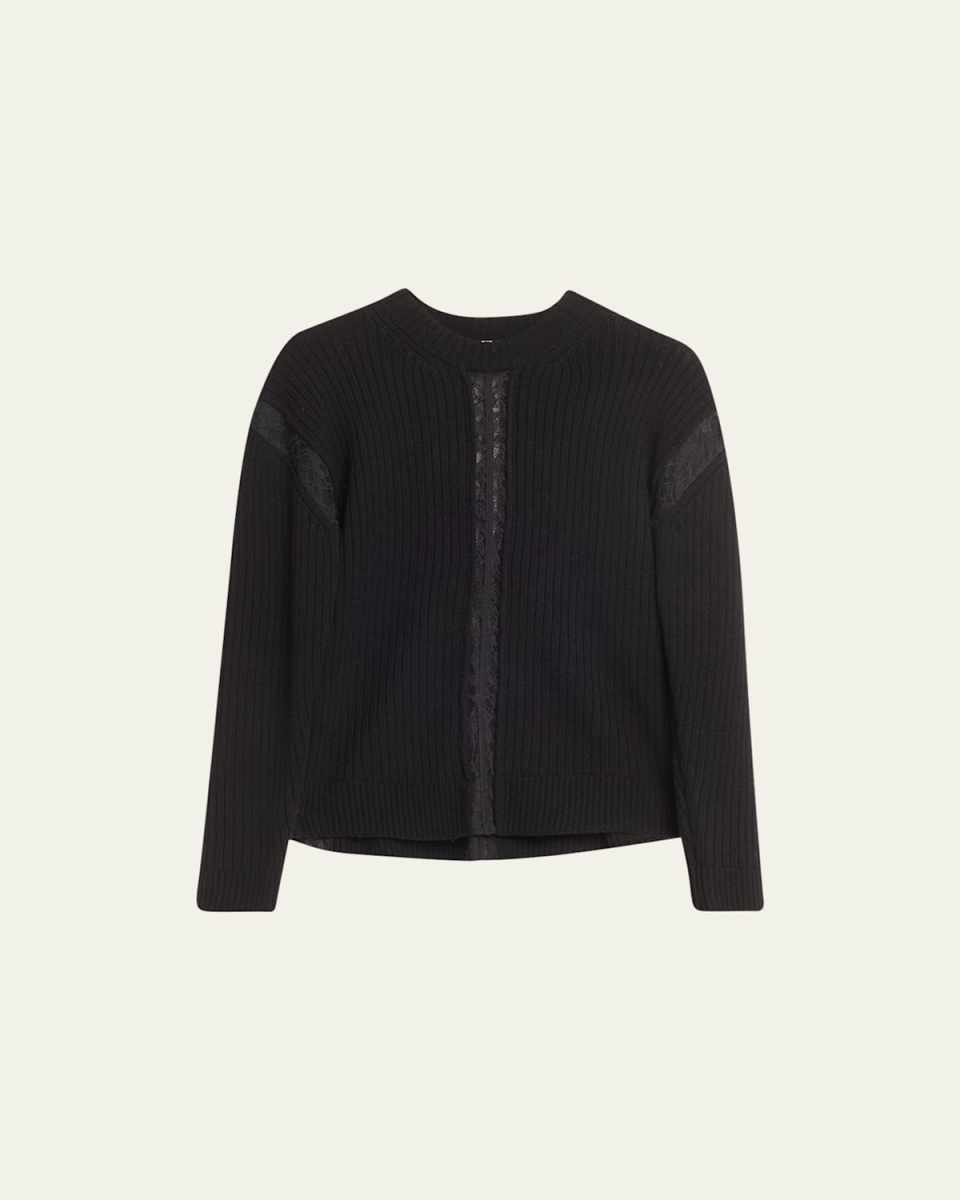 Ruba Lace Inset Knit Sweater
