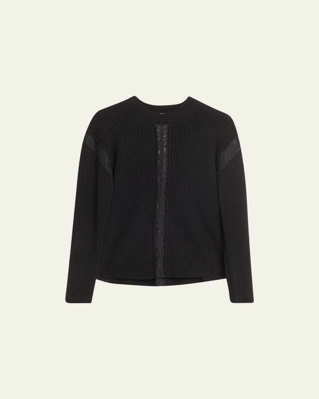 Ruba Lace Inset Knit Sweater