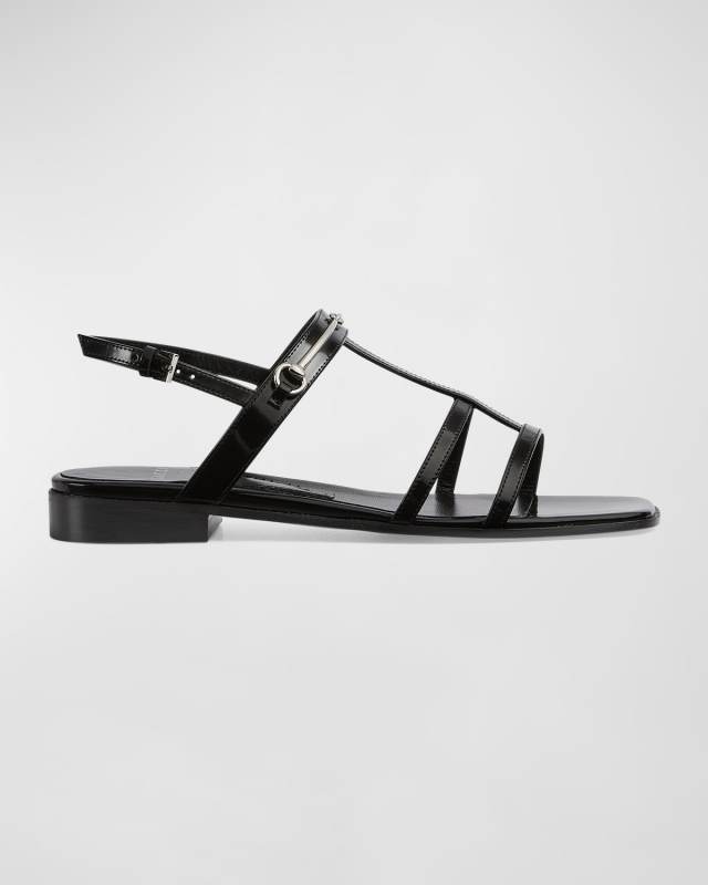 Divine Leather Slingback Sandals