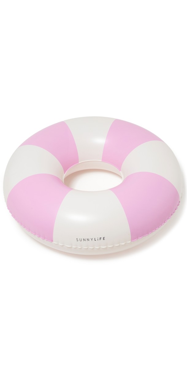 SunnyLife Tube Pool Ring Pink Stripe