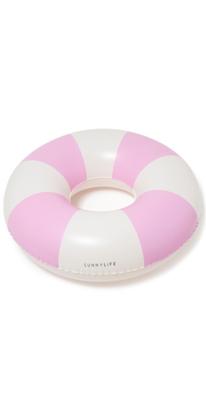 SunnyLife Tube Pool Ring Pink Stripe