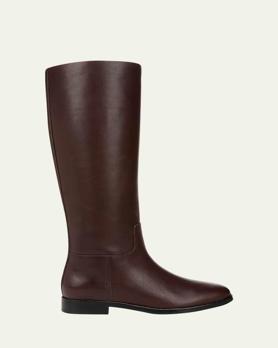 Knee-High Calf Leather Boots
