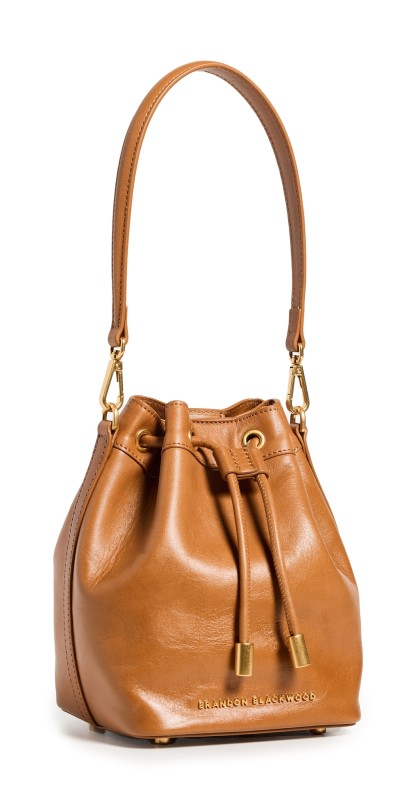 Brandon Blackwood Corey Bucket Bag Tan