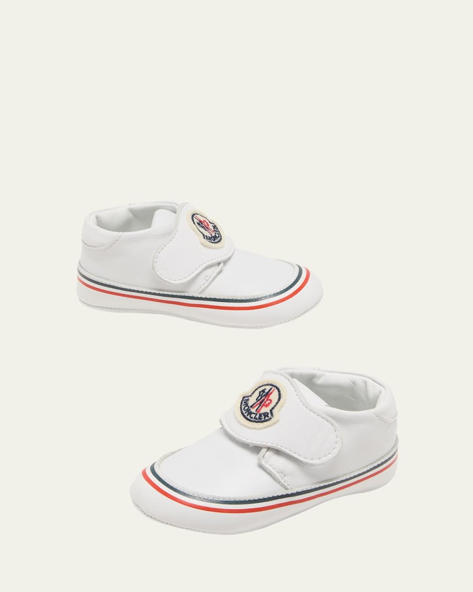 Girl's Bebe Low-Top Leather Pre-Walker Sneakers, Baby