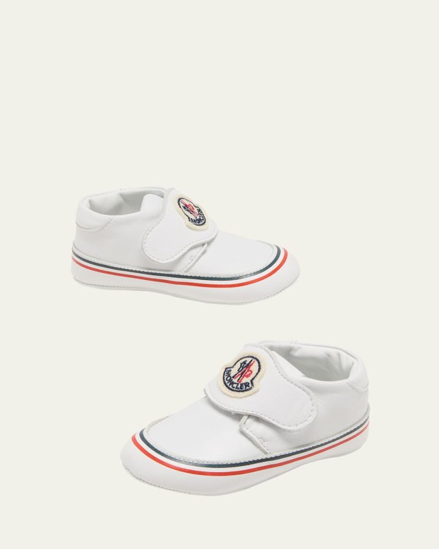 Girl's Bebe Low-Top Leather Pre-Walker Sneakers, Baby