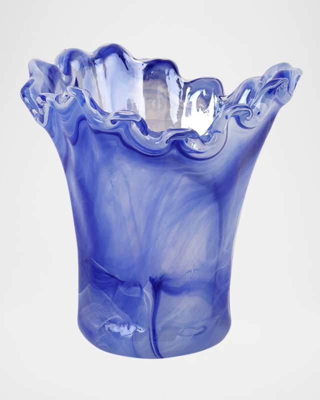 Onda Glass 7" Short Vase