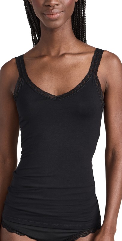 Stripe & Stare Lace Cami Black