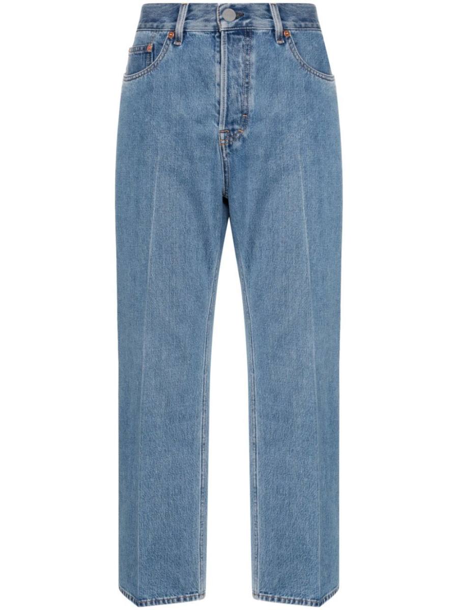 low-rise cropped jeans