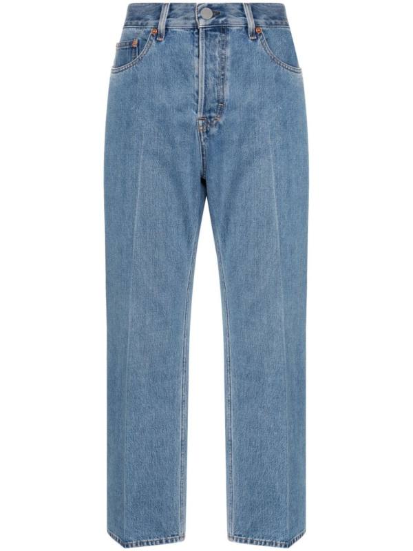 low-rise cropped jeans