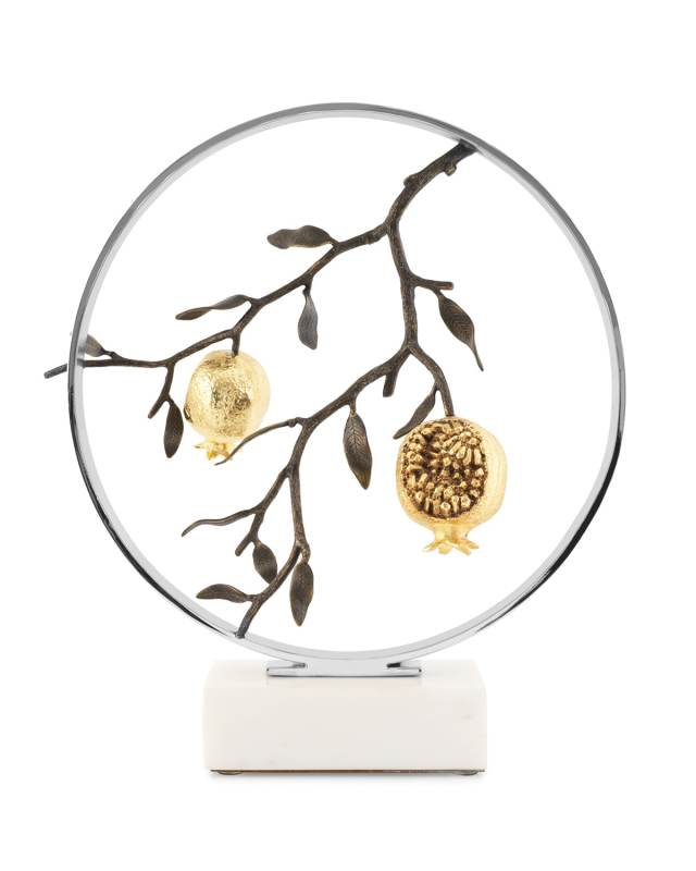 Pomegranate 14" Moongate Sculpture