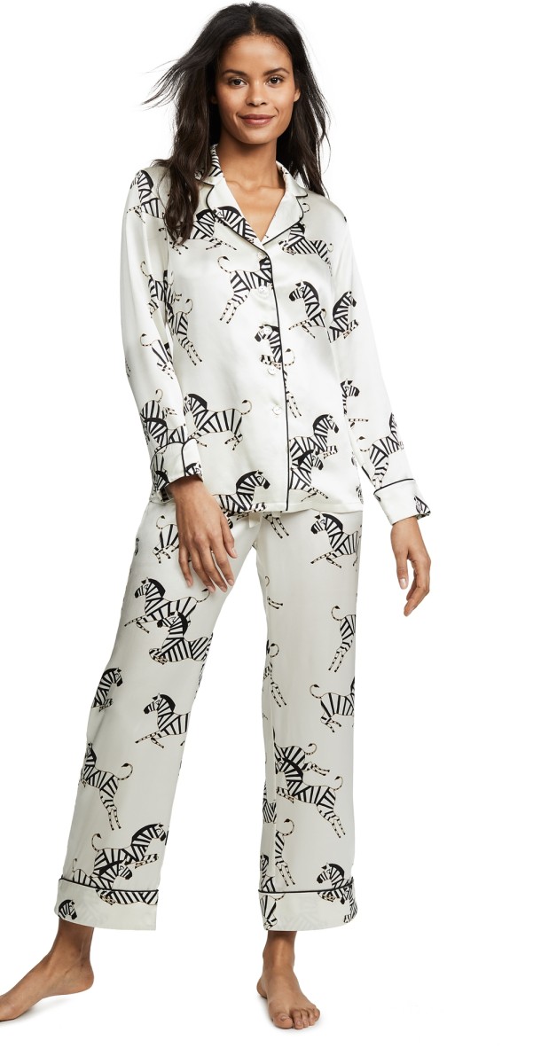 Olivia von Halle Lila Pajama Set Zebedee