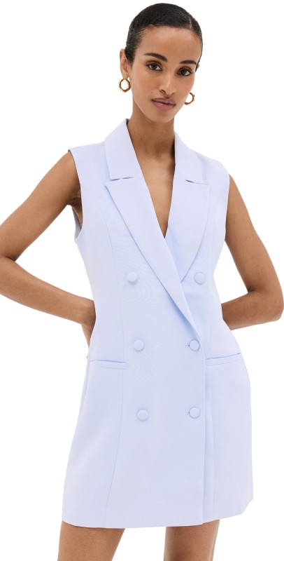 Good American Luxe Suiting Exec Dress Glass001