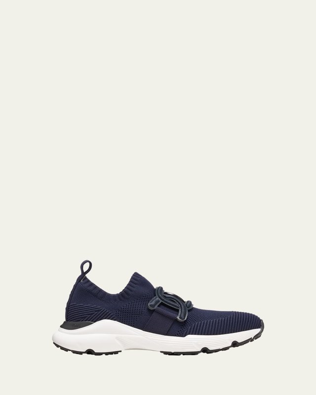 Stretch Knit Chain Runner Sneakers