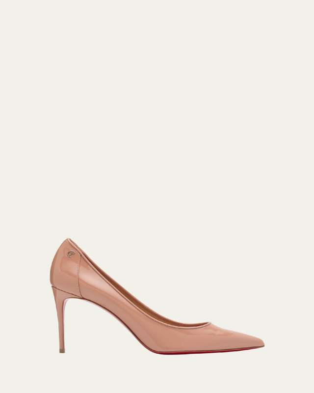 Sporty Kate Patent Red Sole Pumps