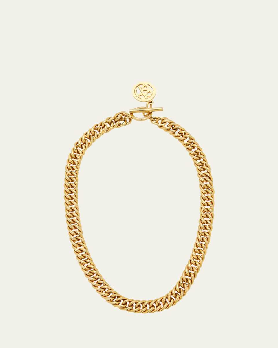 Gold Chain Toggle Necklace