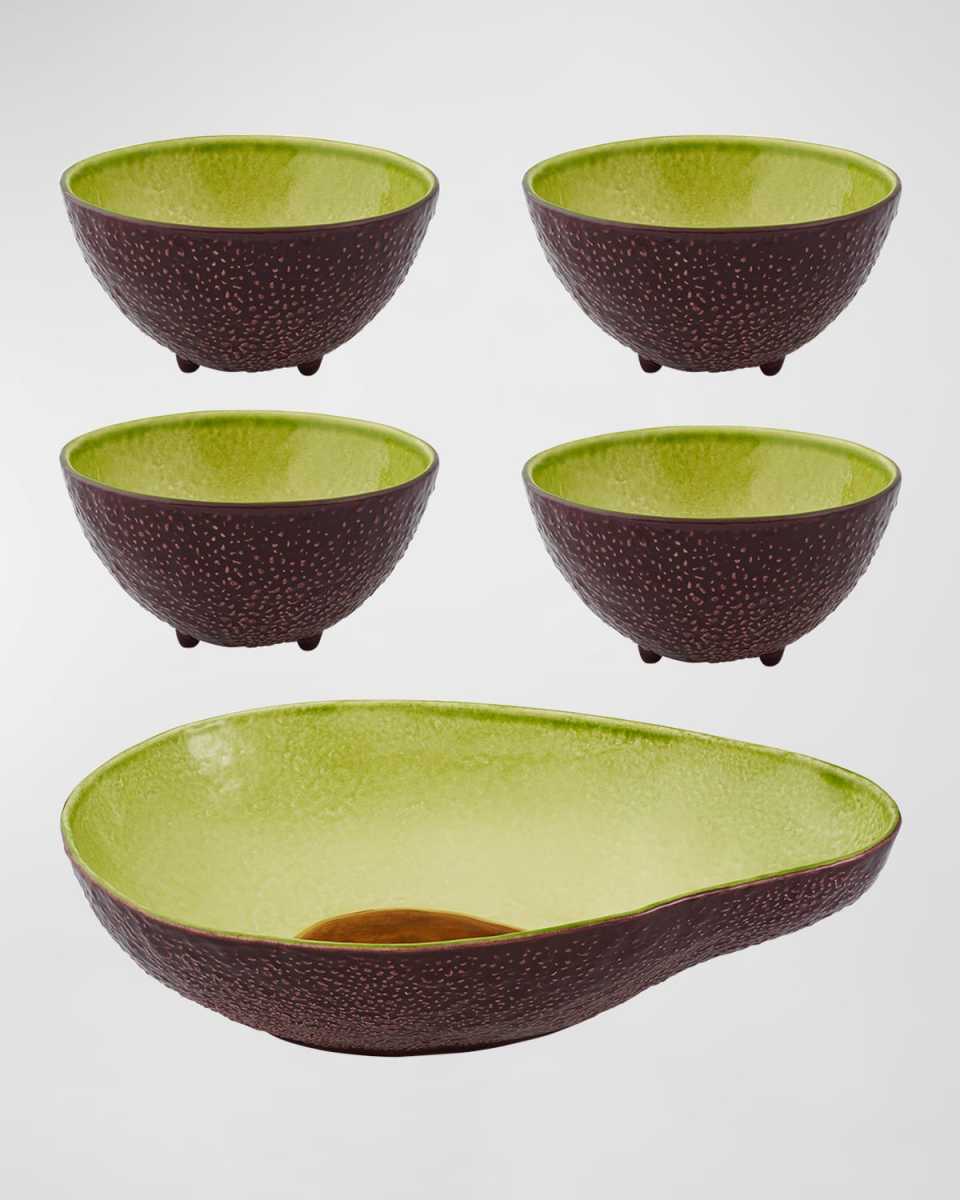 Avocado 5-Piece Salad Serving Set