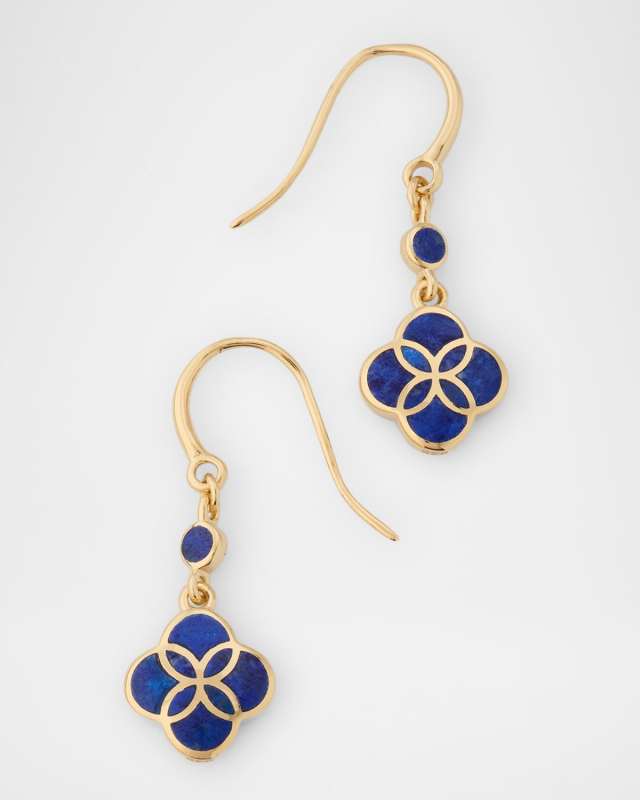 Petal Gemstone Drop Earrings