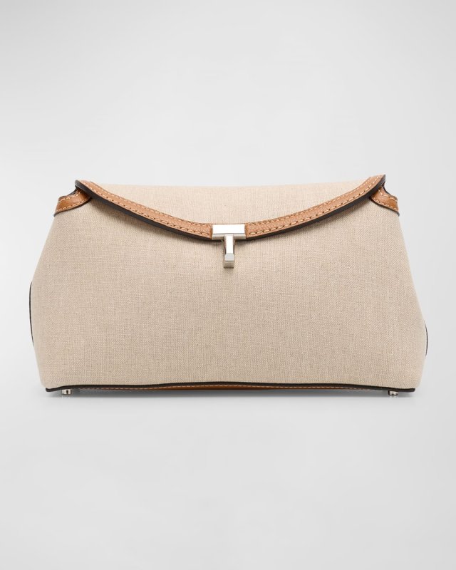 T-Lock Canvas Clutch Bag