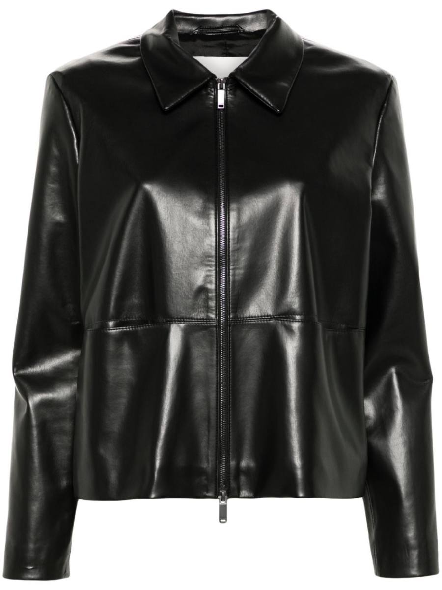 faux-leather jacket