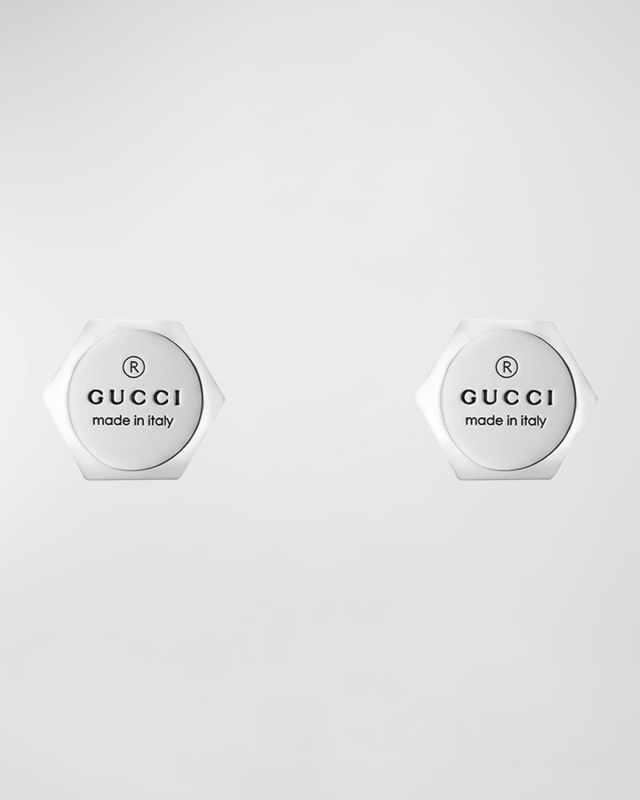 Sterling Silver 10MM Trademark Earrings