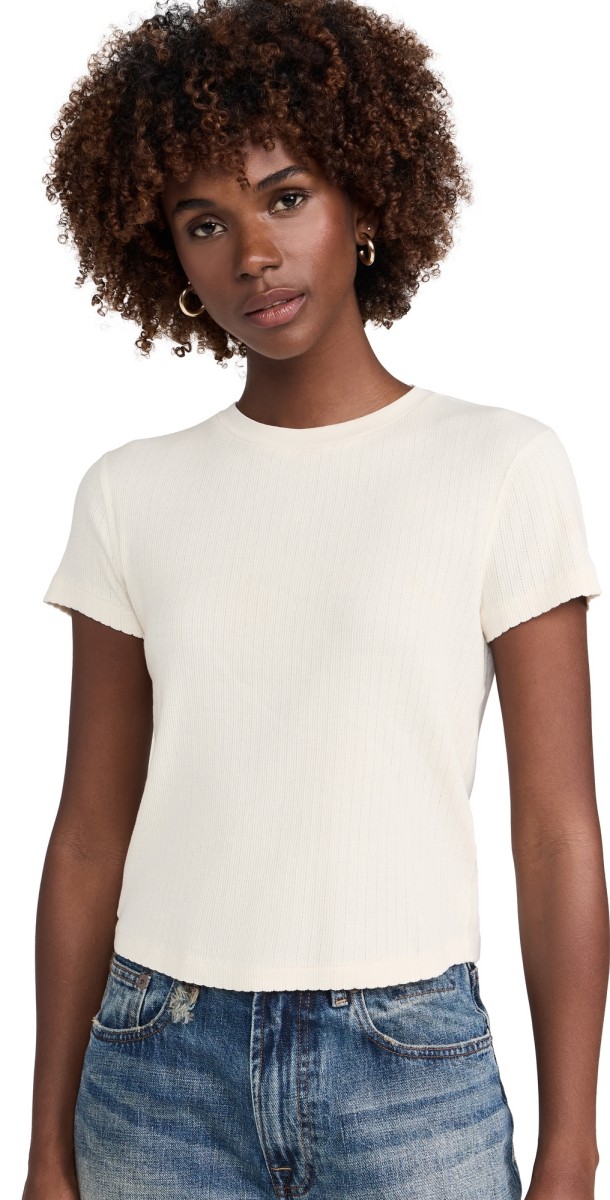 RE/DONE 90s Baby Tee Vintage White