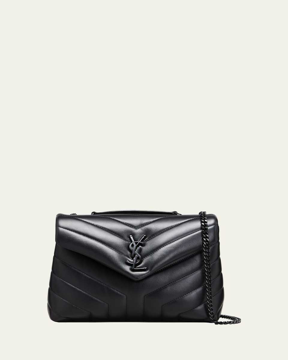Loulou Small YSL Shoulder Bag in Quilted Leather