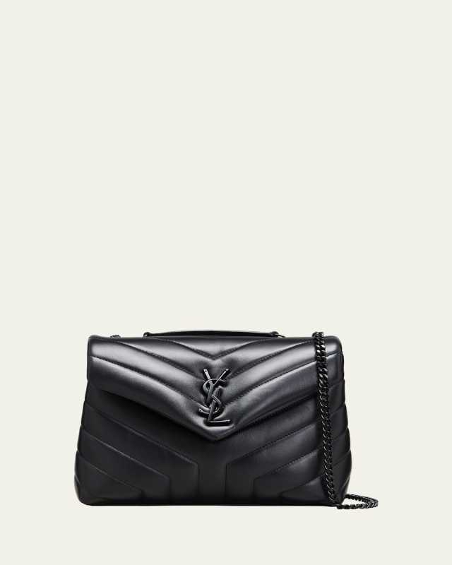 Loulou Small YSL Shoulder Bag in Quilted Leather