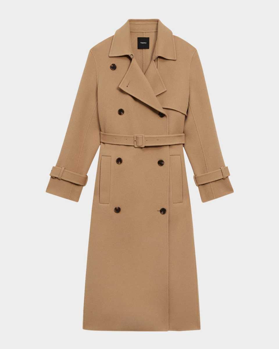 New Divide Double-Face Wool Trench Coat