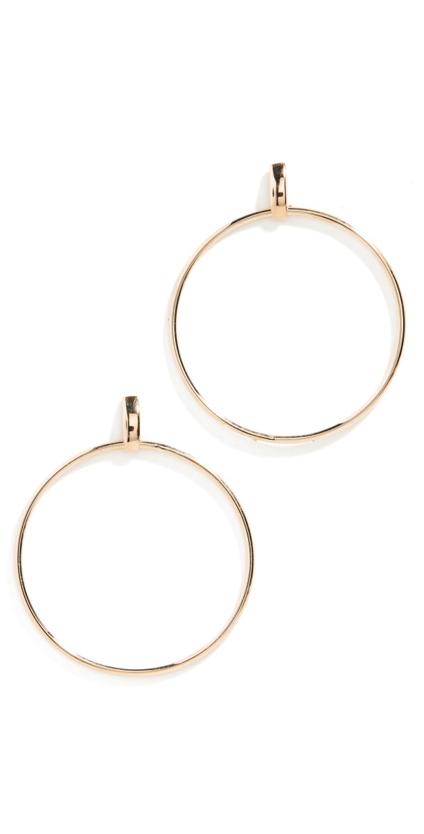 Ariel Gordon Jewelry Door Knocker Hoops Gold