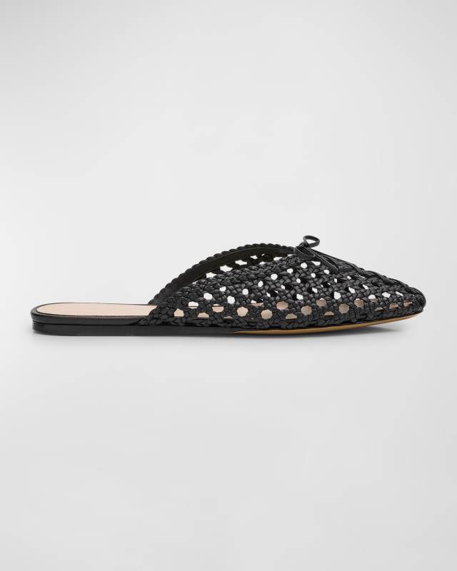 Regency Braided Bow Slipper Mules