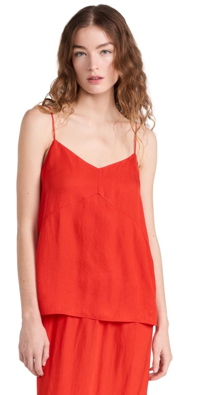 Tibi The Slip Cami Red