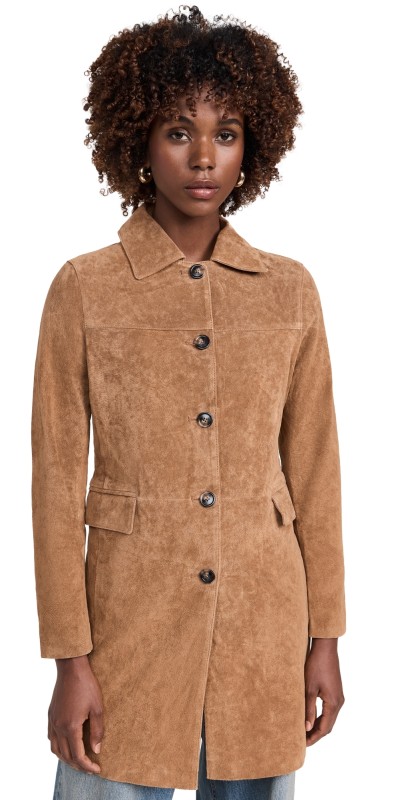 BLANKNYC Dirt Bike Jacket Rust Real Suede
